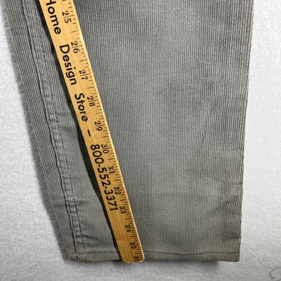 LEVIS 536 Pants Men 34x36 '86 Fine Corduroy White Tab Gray Jeans USA VTG NEW NOS - Picture 14 of 16